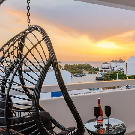 Sunset Windmills Mykonos Town