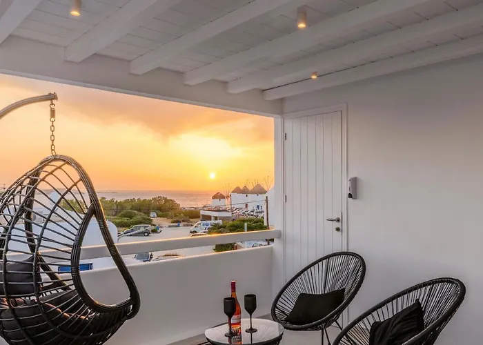 Sunset Windmills Mykonos Town